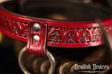 Load image into Gallery viewer, Leather Play Collar-Ouroboros
