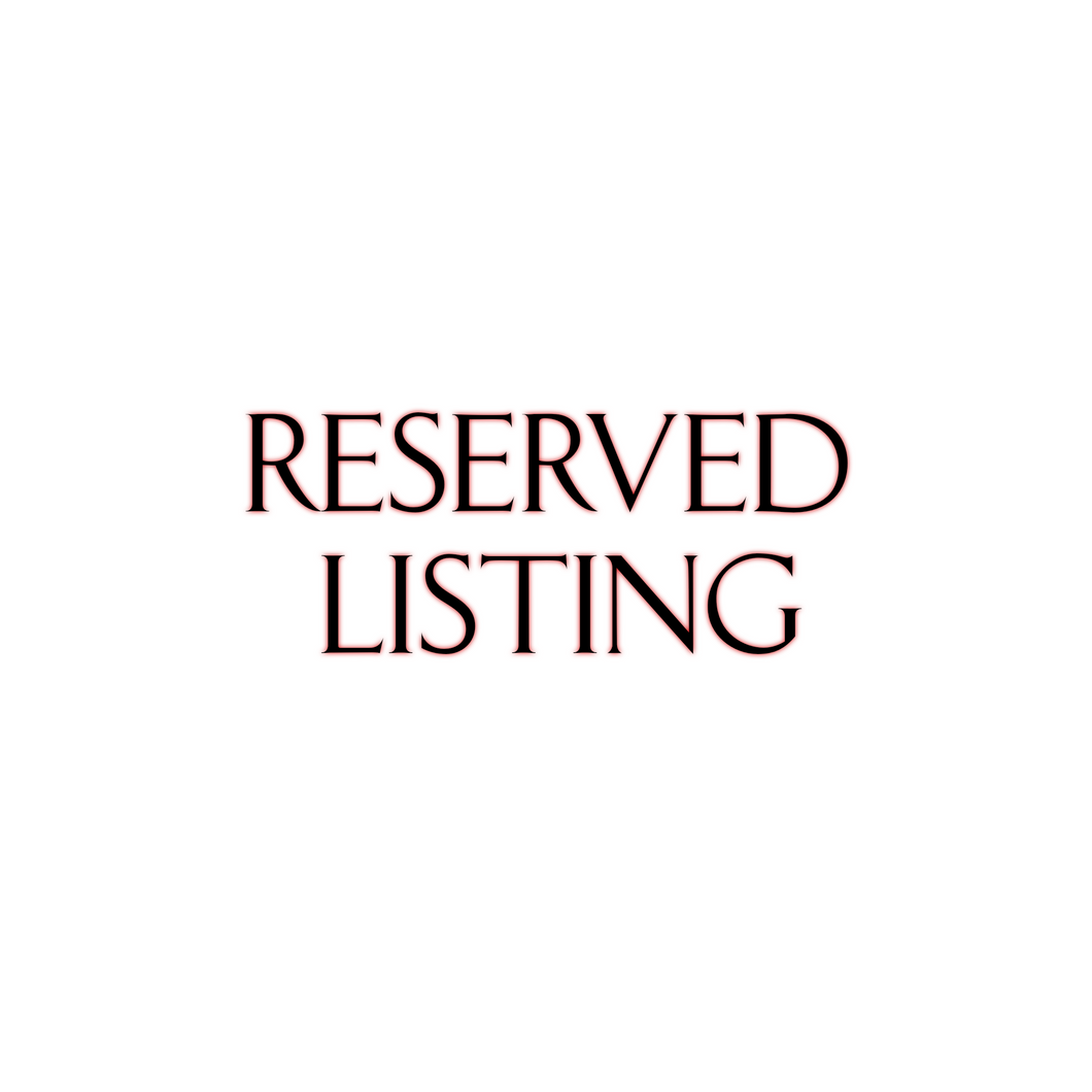 Reserved for Sheree