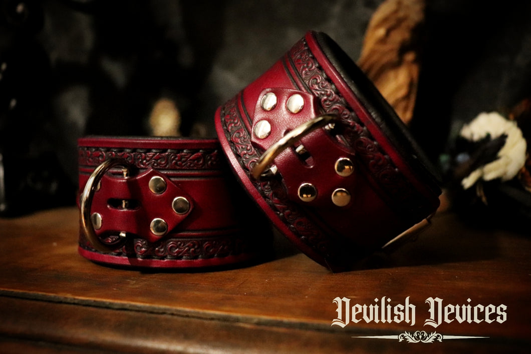 Leather Ankle Cuffs