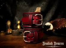 Load image into Gallery viewer, Leather Wrist Cuffs-Baroque
