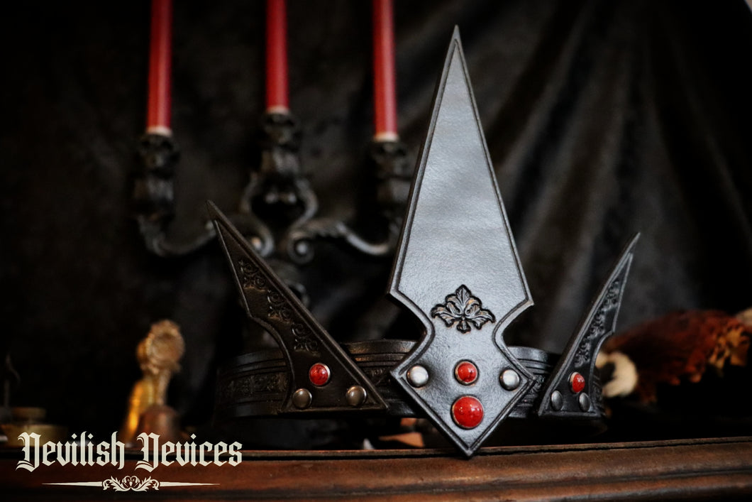 Gothic Leather Crown