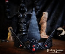 Load image into Gallery viewer, Gothic Leather Crown
