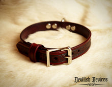 Load image into Gallery viewer, Leather Training Collar-Gothic Scroll
