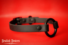 Load image into Gallery viewer, Vegan Leather Day Collar -Monochrome Black
