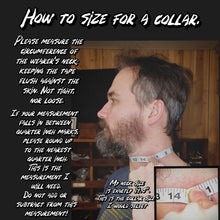 Load image into Gallery viewer, Leather Day Collar - Gothic Scroll
