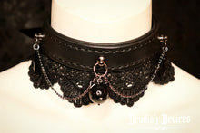 Load image into Gallery viewer, Mourning Collar-Black Cat Bell
